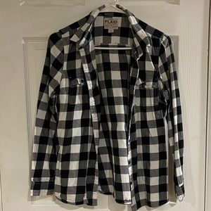 Black & White Plaid Shirt (medium)!